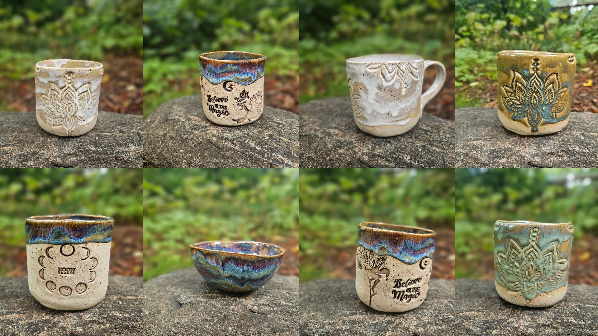 Neue Kakaozeremonie Becher und Tassen